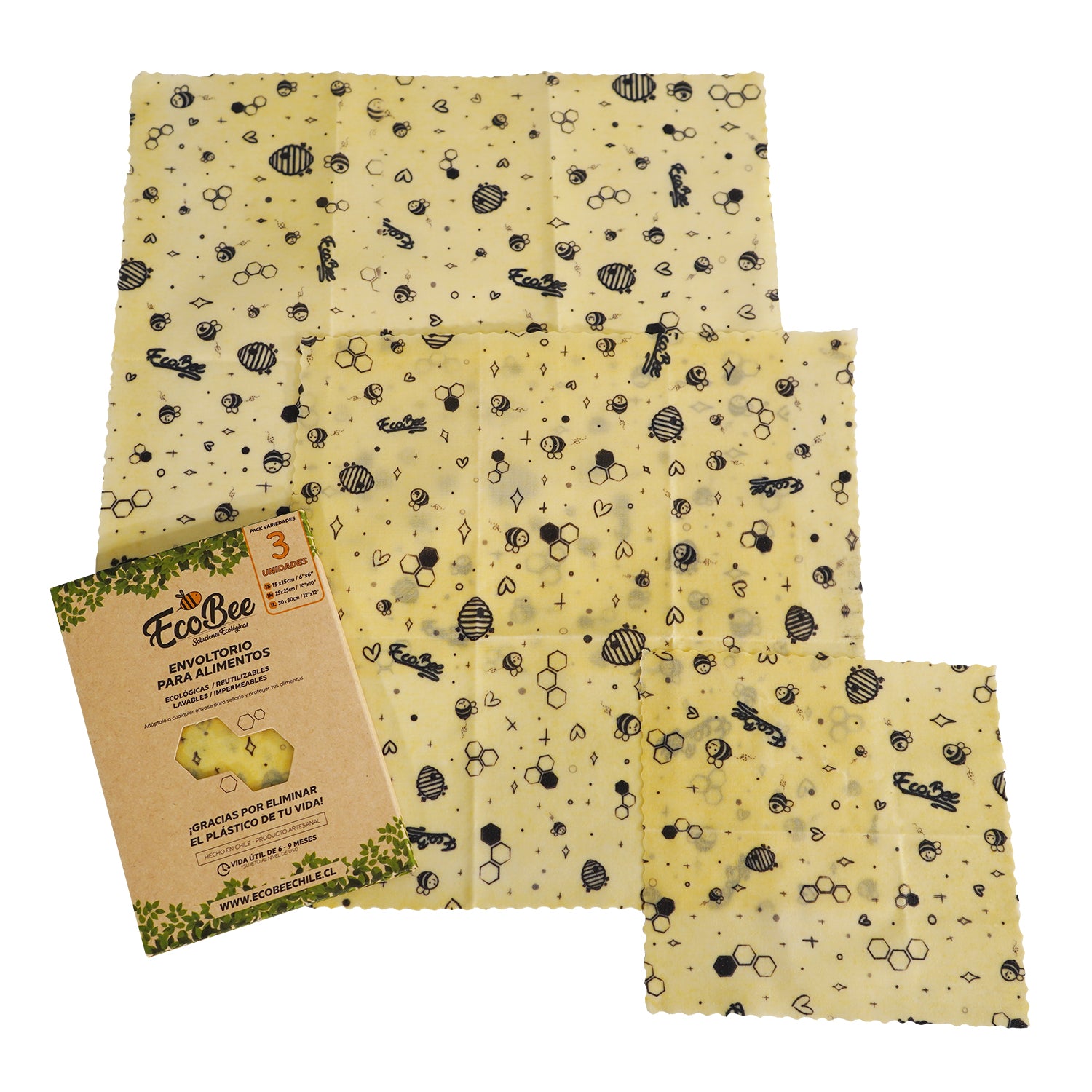 🐝 Pack 3 Telas Enceradas Ecobee